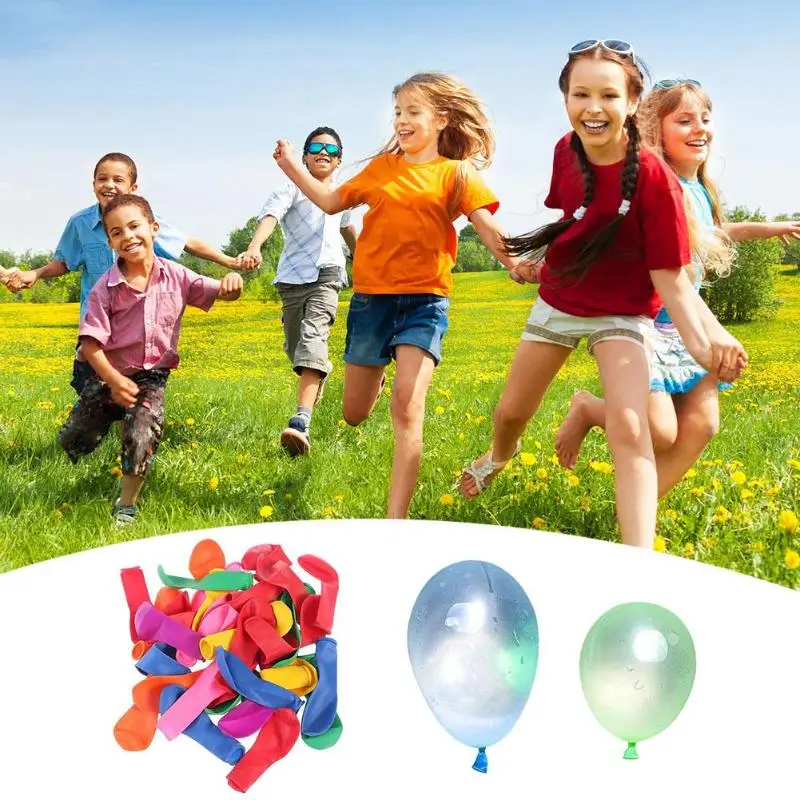 500pcs Multicolor Filling Water Balloons Funny Summer Outdoor Kids Toy Funny Water Balloons Toys Magic Summer Beach Party Outdoo