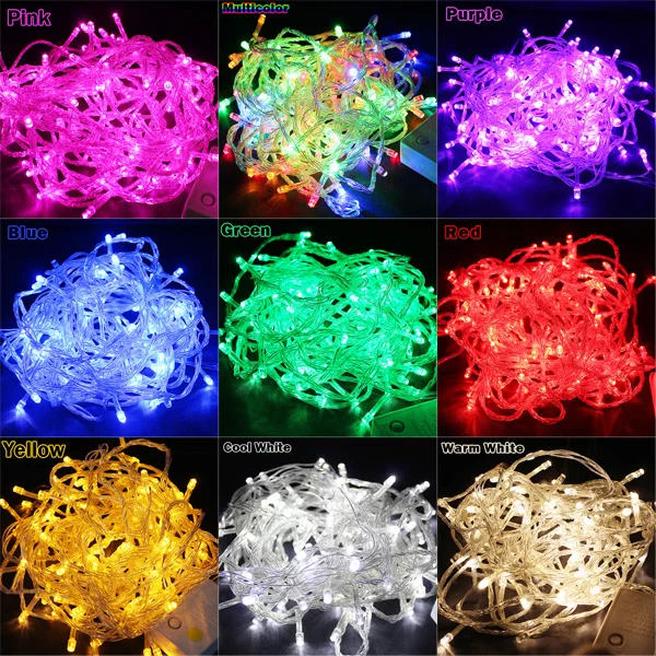 

Wholesale 10pcs LED String Lights 20m 200 LEDs Multicolor Light Decorate Light for Home, Christmas, Party, Wedding, L10pcs