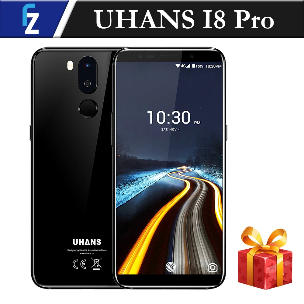 UHANS I8 PRO Face ID Touch ID 6GB RAM 64GB ROM 5.7" HD+Bezel-less MTK6763 Octa-core Android 7.0 4G Smartphone 16MP Dual Rear CAM