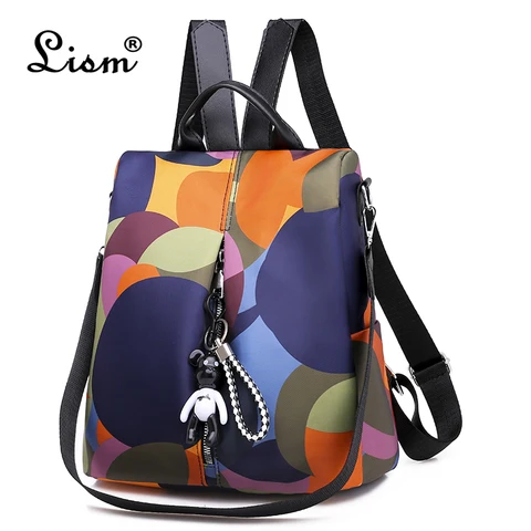 Schoolbag para Meninas 2019 um dos dos Nova Multifuncional Mulheres Mochila Bagpack Impermeável Oxford Feminino Anti Roubo Mochila Mochila Bolsa um dos