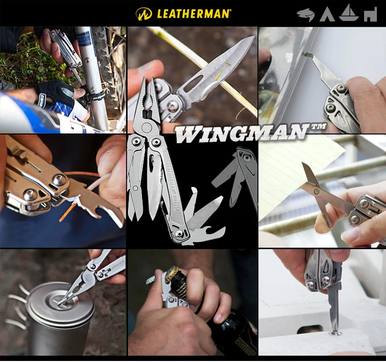 Мультитул LEATHERMAN-Wingman, нержавеющая сталь