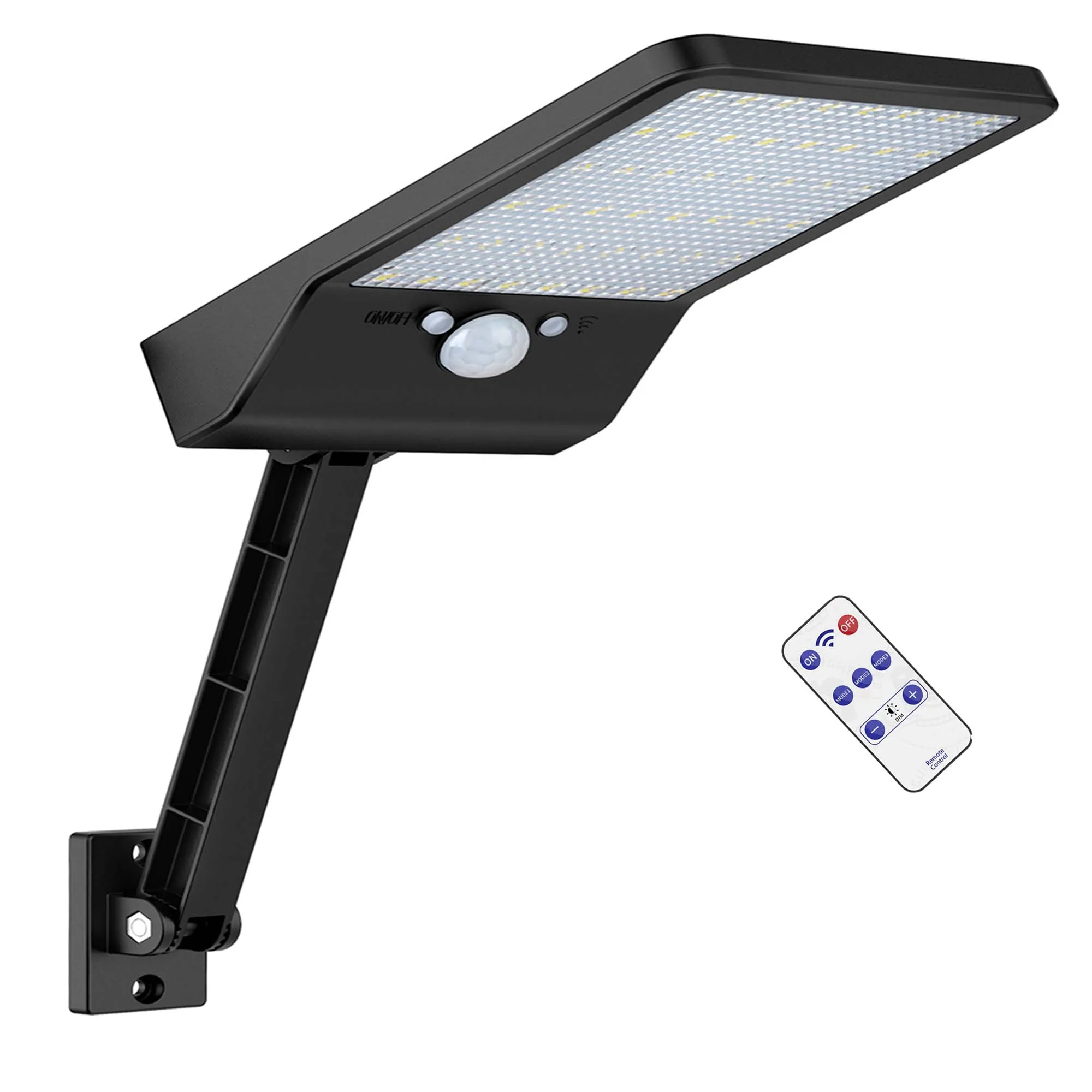 

Solar Lights Outdoor 48 LED Solar Motion Sensor Light with Remote Controller Wireless Waterproof Security Lamp co Gear lock stre