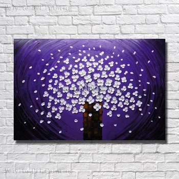 

Purple Magic Dream Flower Tree Nice Flower Abstract Modern Canvas Wall Art Home Wall Decor