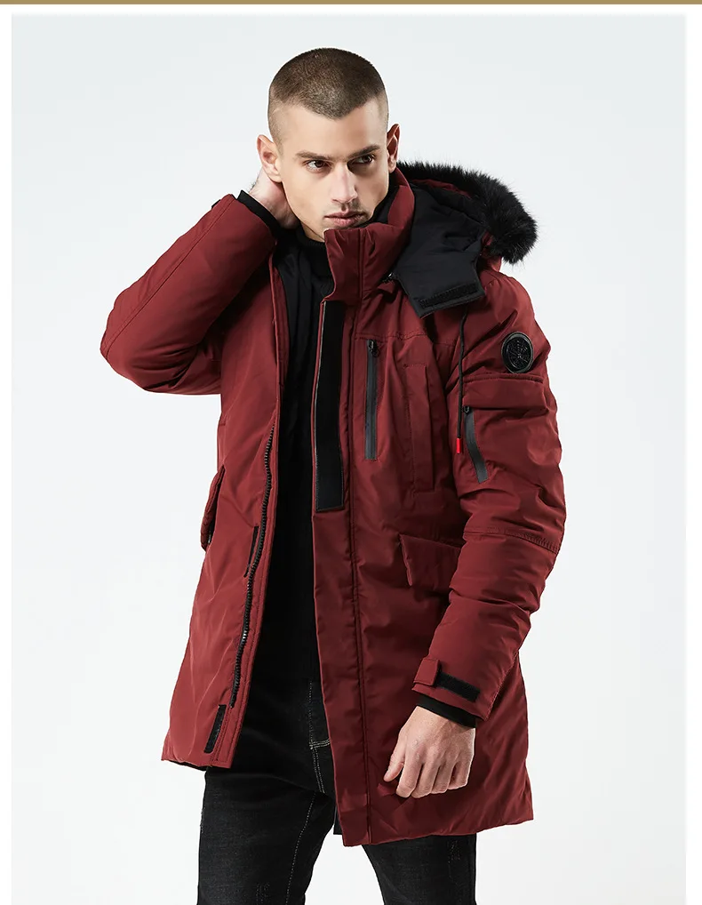 Mens winter jackets and coats new clothing high quality hooded thick windproof jacket fashion large size men winter coat ZZG138