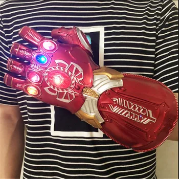

1: 1 Took Light Thanos Gauntlet Gloves Cosplay Halloween Props Costume War Endgame 4 Quantum