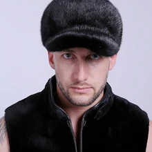 Зимняя мужская меховая шапка из натуральной норки, теплая современная популярная и розничная, стоит купить высококачественную EA4050-7