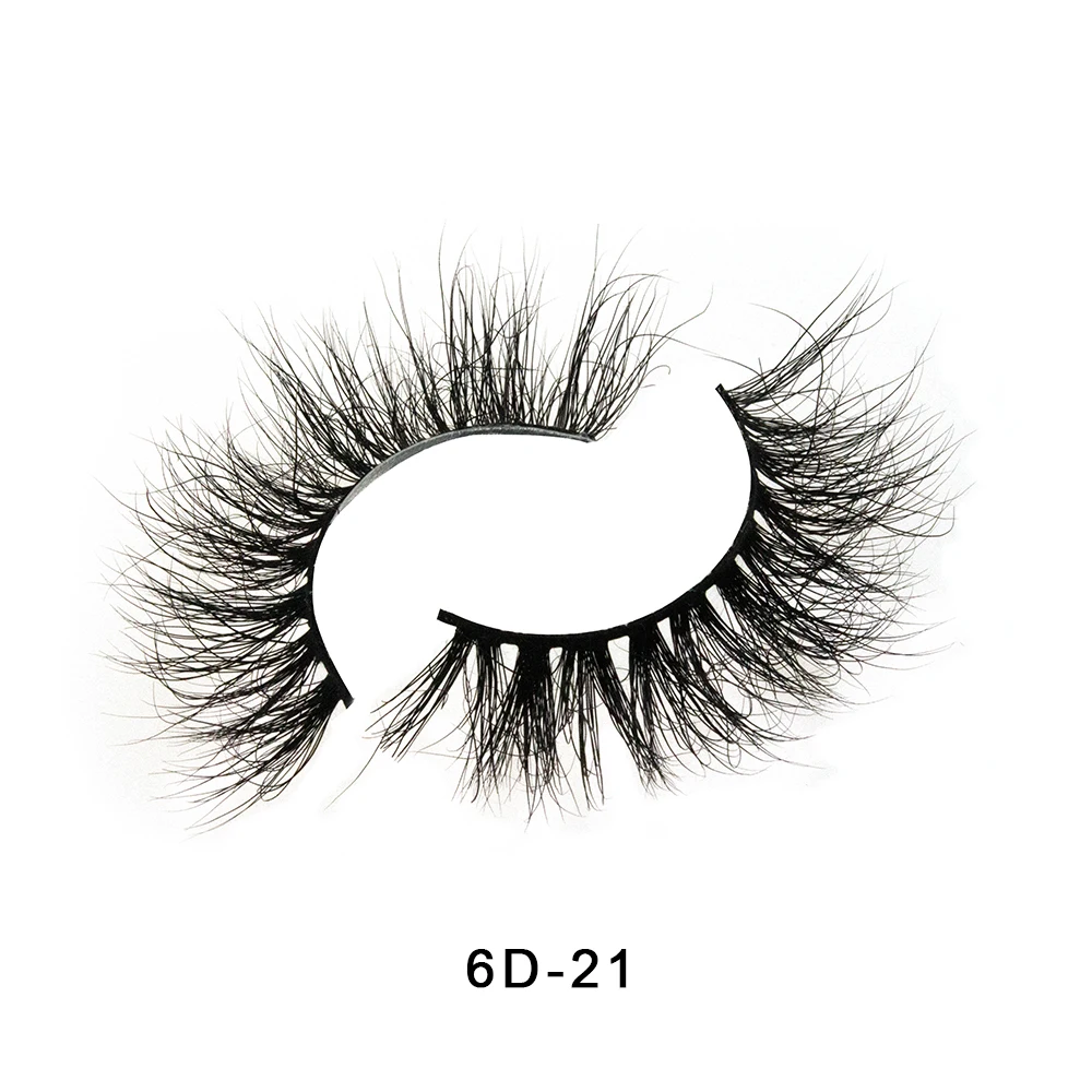 

Manual eyelashes 6D-21 mink eyelashes, reusable cosmetics false eyelashes, wholesale, custom packaging box logo