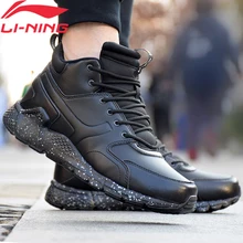 Клиренс) Li-Ning мужчины LN вулкан стиль жизни обувь теплый флис прочная подкладка комфорт спортивная обувь зимние кроссовки AGCN117 YXB255