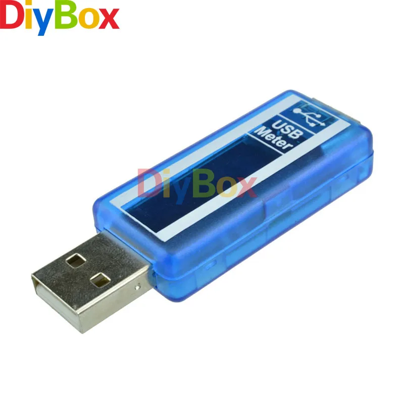 Синий зарядное емкость OLED USB адаптер питания Текущий детектор напряжения метр тестер + Case