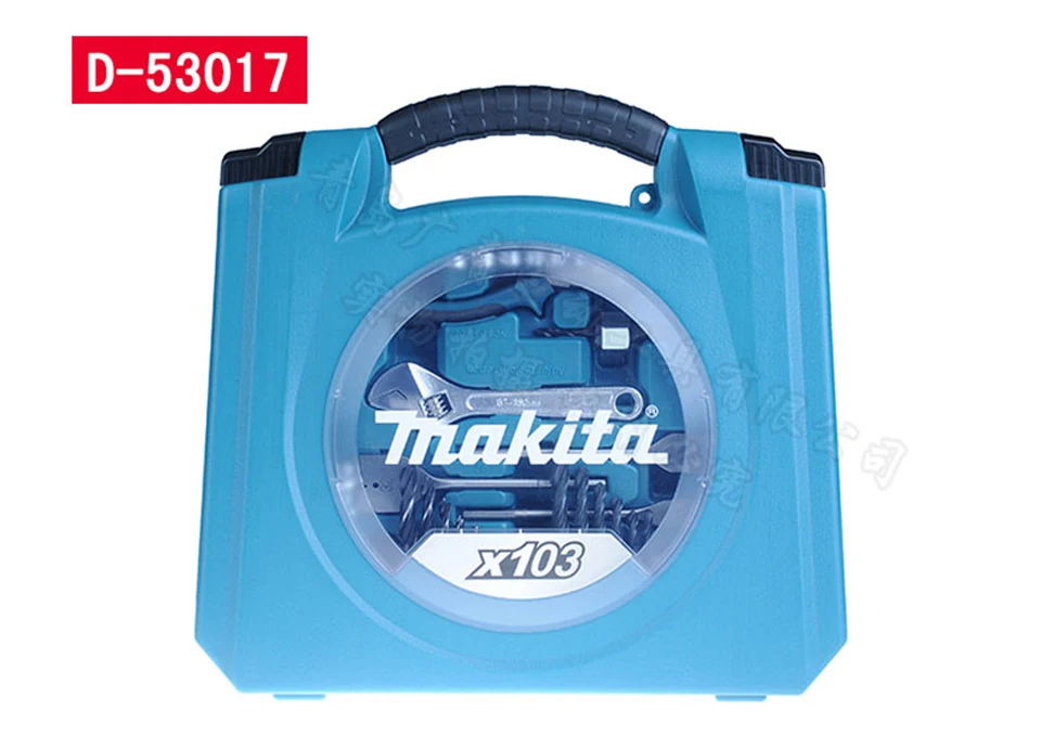 Оригинальный Японии Makita D-53017 бытовые ручные инструменты комплекты ручная дрель сверла Комплект Аксессуары Комбинации Toolbox 103 шт./компл