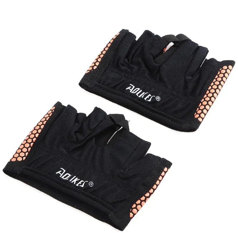 1 Pair Anti-skid Men & Women Dumbbell Weight Training Gym Gloves Body Building Exercise Training Sports Fitness Gloves Cross Fit