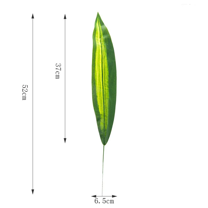 Искусственные растения монстера пластиковые тропические листья пальмы украшения дома сада Аксессуары фотографии декоративные листья - Цвет: Ba Xi Ye