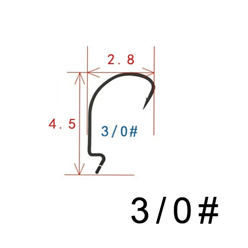 20 шт./лот рыболовный крючок 2#-3/0# колючей проволоки провернуть острые Pesca для превращения рыболовные снасти стали мягкие приманки рыболовный крючок crankbait - Цвет: Фиолетовый
