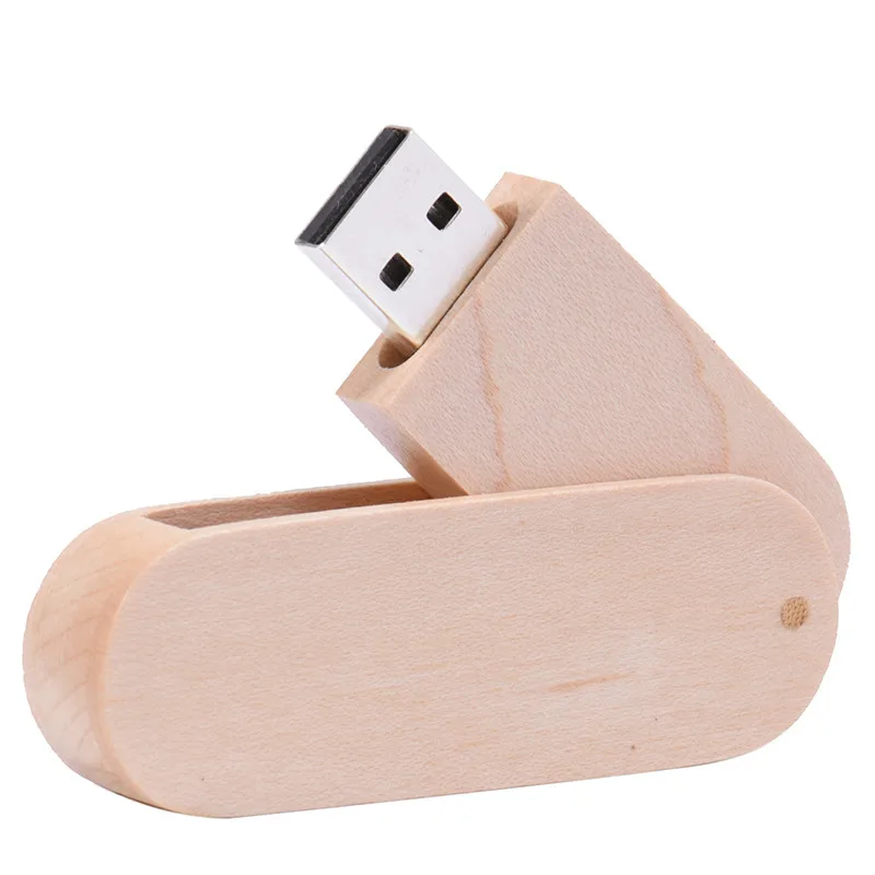 JASTER(более 10 шт бесплатный логотип) деревянный USB флэш-накопитель Флешка 8 ГБ 16 ГБ 32 ГБ 64 Гб вращение usb+ коробка карта памяти фотография - Цвет: Maple