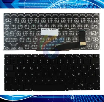 

New UK Keyboard For Macbook Pro Retina 15" A1398 German Keyboard 2013-2015 ME293 ME294