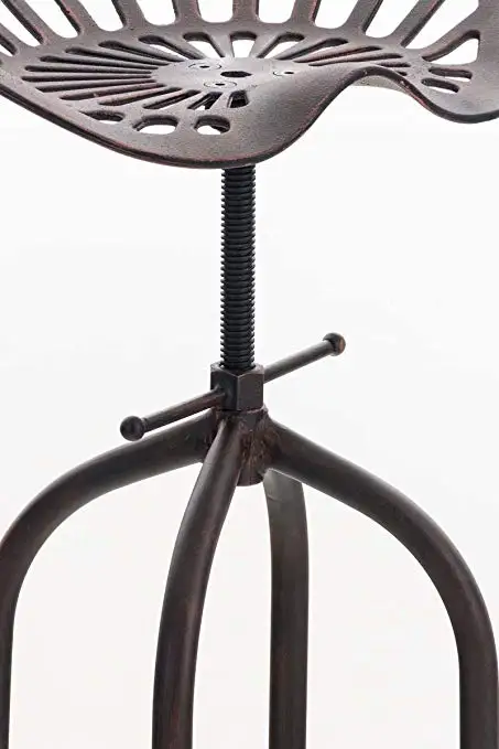 Chair Antique Vintage Industrial Ancient Design Metal Adjustable Height Saddle Tractor Bar Stool Chair Antique Vintage Industrial Ancient Design Metal Adjustable Height Saddle Tractor Bar Stool