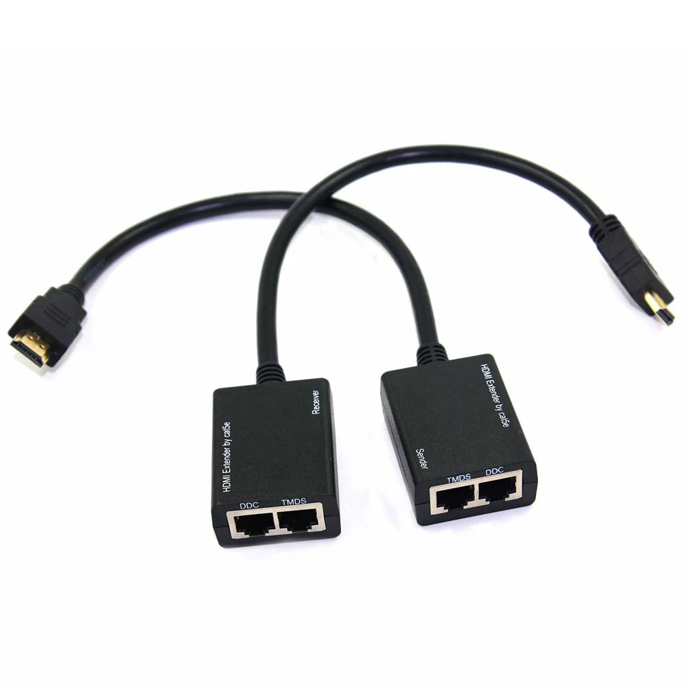 Высокое качество HDMI по CAT5e CAT6 LAN Ethernet балун расширитель репитер до 100 футов