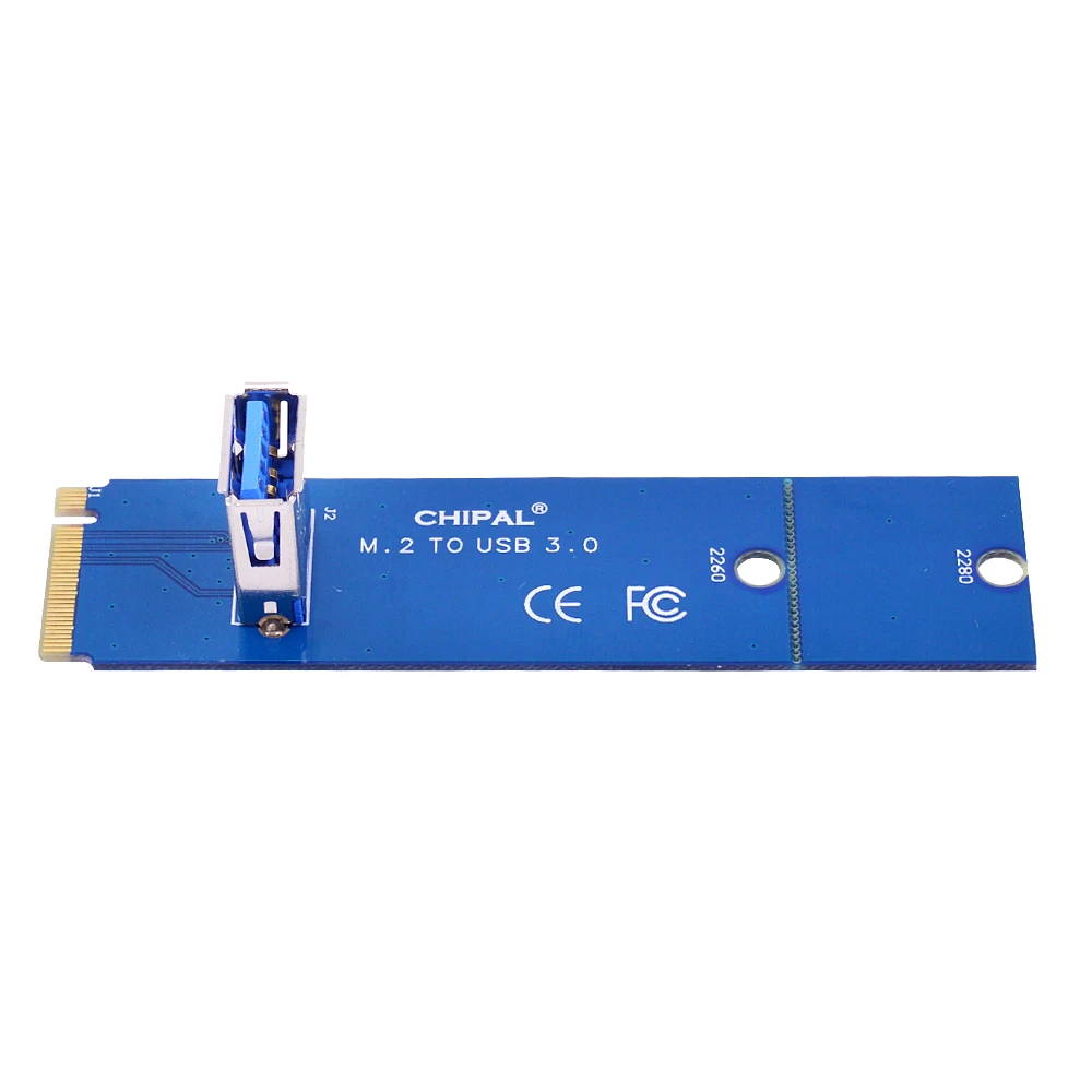 Адаптер CHIPAL NGFF M.2 для USB 3 0 переходная карта адаптер M2 M Key PCI E 1x до 16x майнера