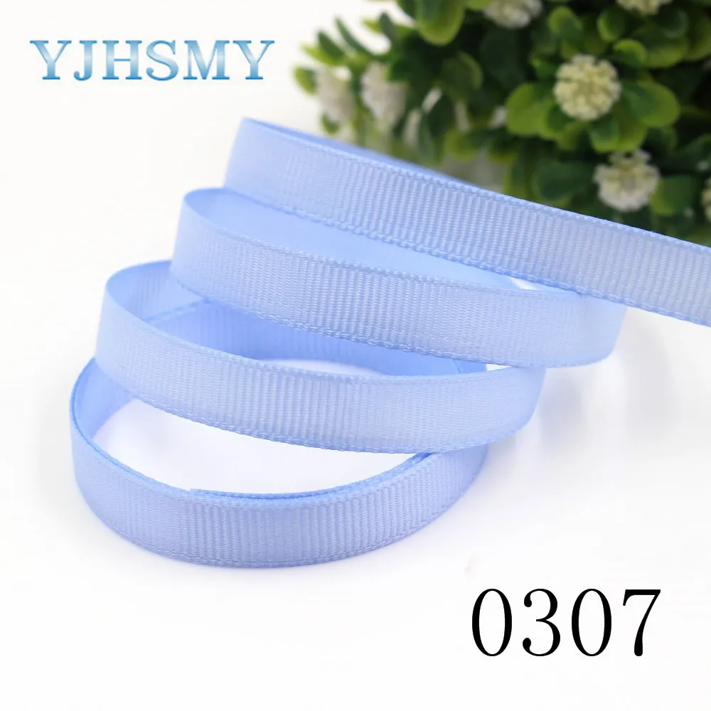 Однотонные ленты YJHSMY 10 мм 5 ярдов термопечать grosgrain свадебные аксессуары