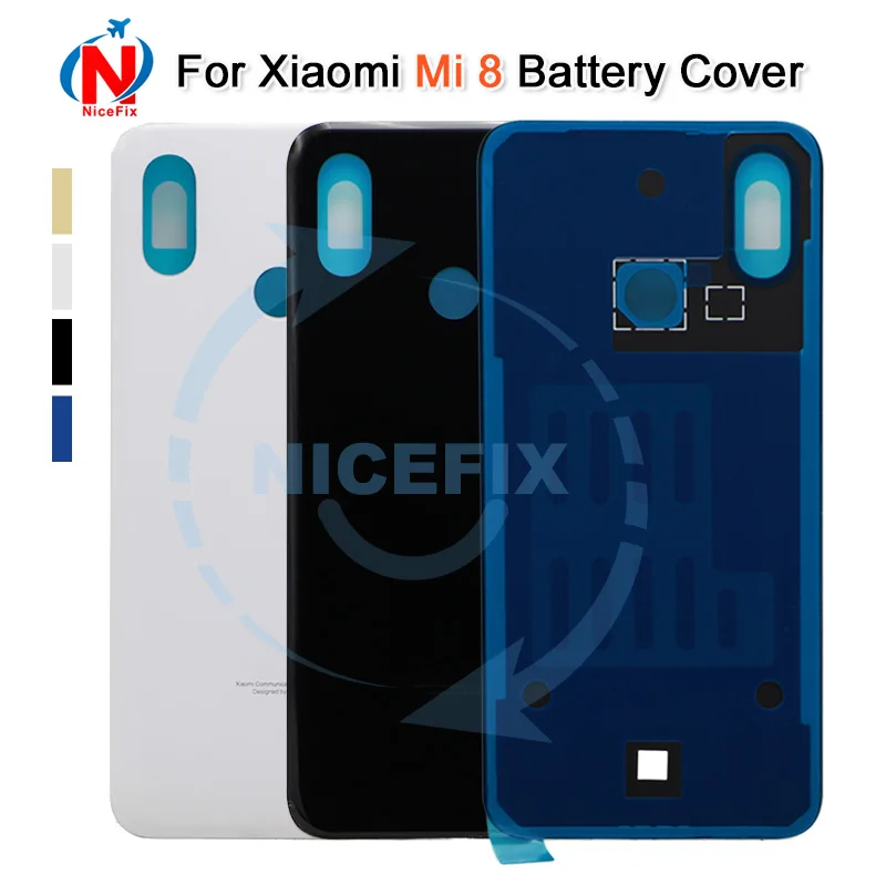 Для xiaomi mi 8 задняя крышка батарейного отсека дверной чехол для задней части телефона для xiaomi mi 8 Замена задней крышки корпуса