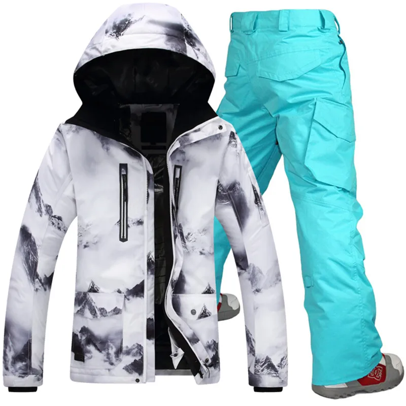 GSOU SNOW traje de esquí de invierno hombres chaquetas de esquí Snowboard esquí de montaña trajes Snowboard establece ropa de nieve al aire libre