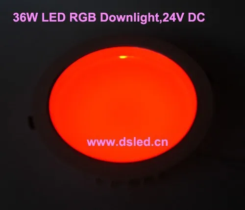 Подходит к DMX, 6 Вт светодиодный RGB светильник, светодиодный RGB Встраиваемый свет, DS-CSL-61-36W-RGB, 24 В DC.12* 3 Вт RGB, постоянное напряжение, управление PWM