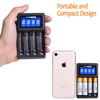 PowerTrust Intelligent 4 Slots AA AAA Battery Charger with LCD Display for aa aaa Ni-MH Rechargeable Batteries ► Photo 2/6