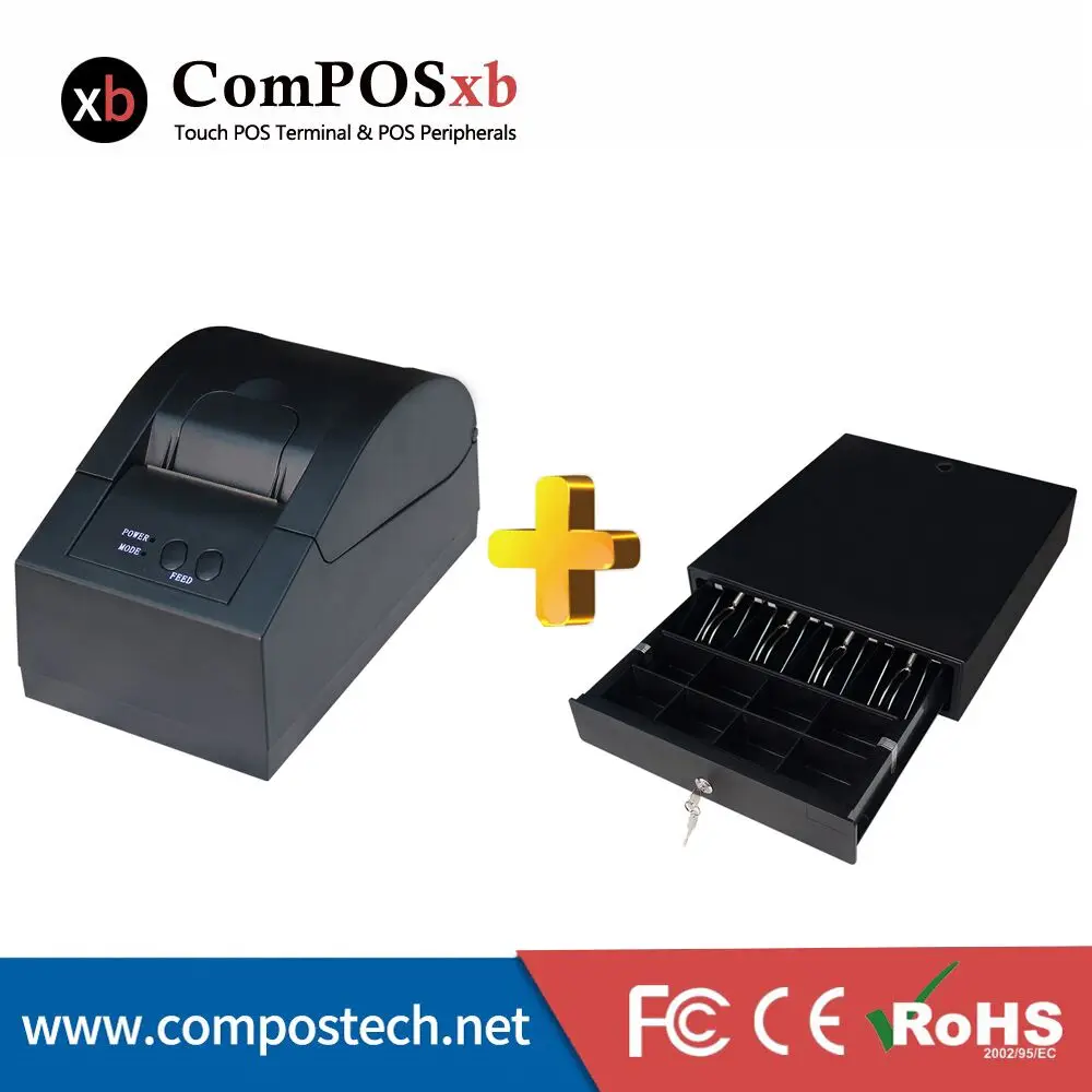 

Free combination of printer and box can be connected to the POS machine 5870/EK330