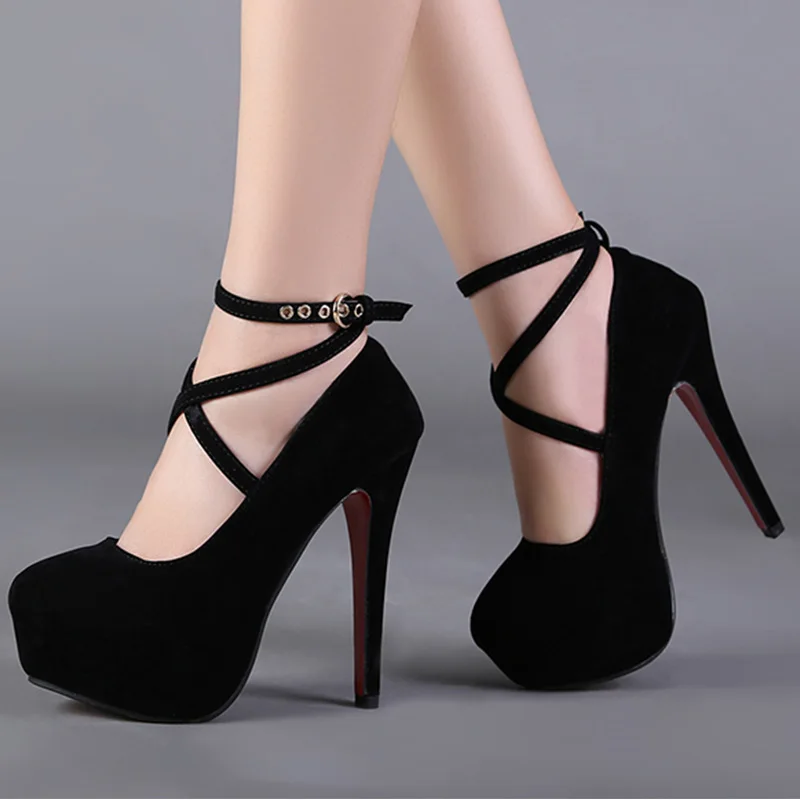 

LAKESHI Women Pumps Extreme High Heels Shoes Fashion Platform Shoes Women Heels