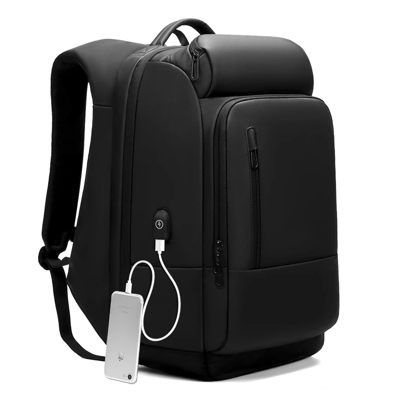

Men Water Repellent Functional Rucksack Male 17 inch Laptop Backpacks bags with USB Charging Port Travel bag Backpack mochila