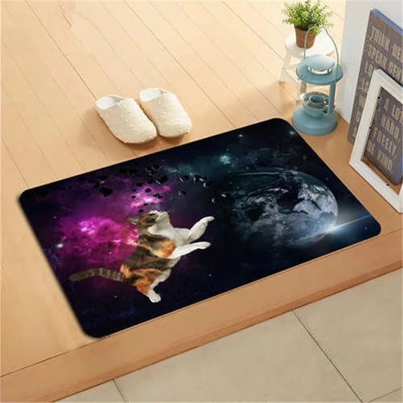 Пользовательские Дэдпул Galaxy Cat печати скольжению коврики Спальня Гостиная ковры 40x60 см