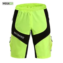 Wosawe велосипедные шорты MTB дышащие велосипедные шорты водонепроницаемые свободные спортивные велосипедные штаны с карманами на молнии