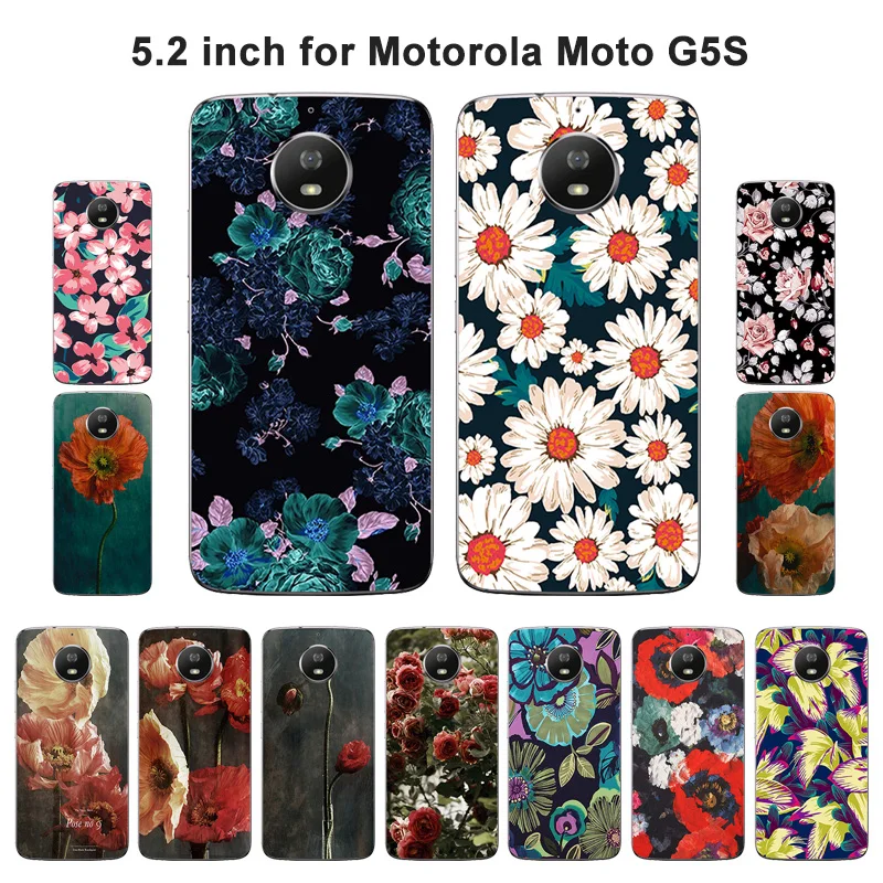 Для Motorola Moto G5S чехол Необычные окрашенные силиконовые чехлы для XT1793 XT1794 XT1792 5 2