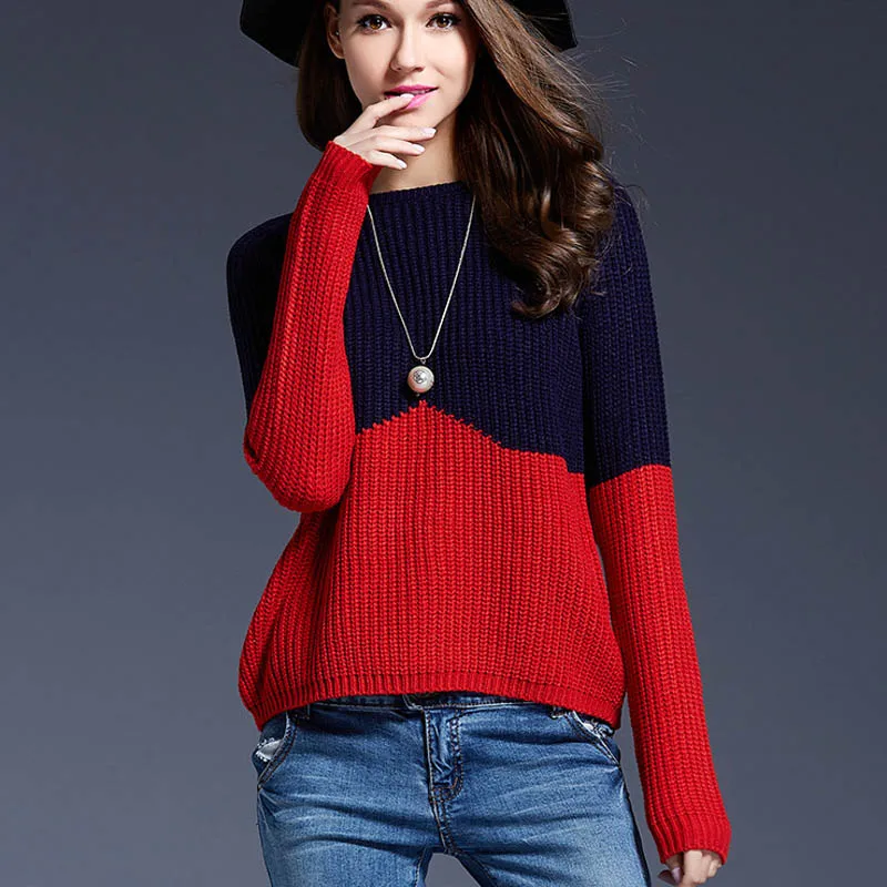 

new 2017 long-sleeved sweater ebay selling the European and American wind hit render joining tailored sweater wholesale