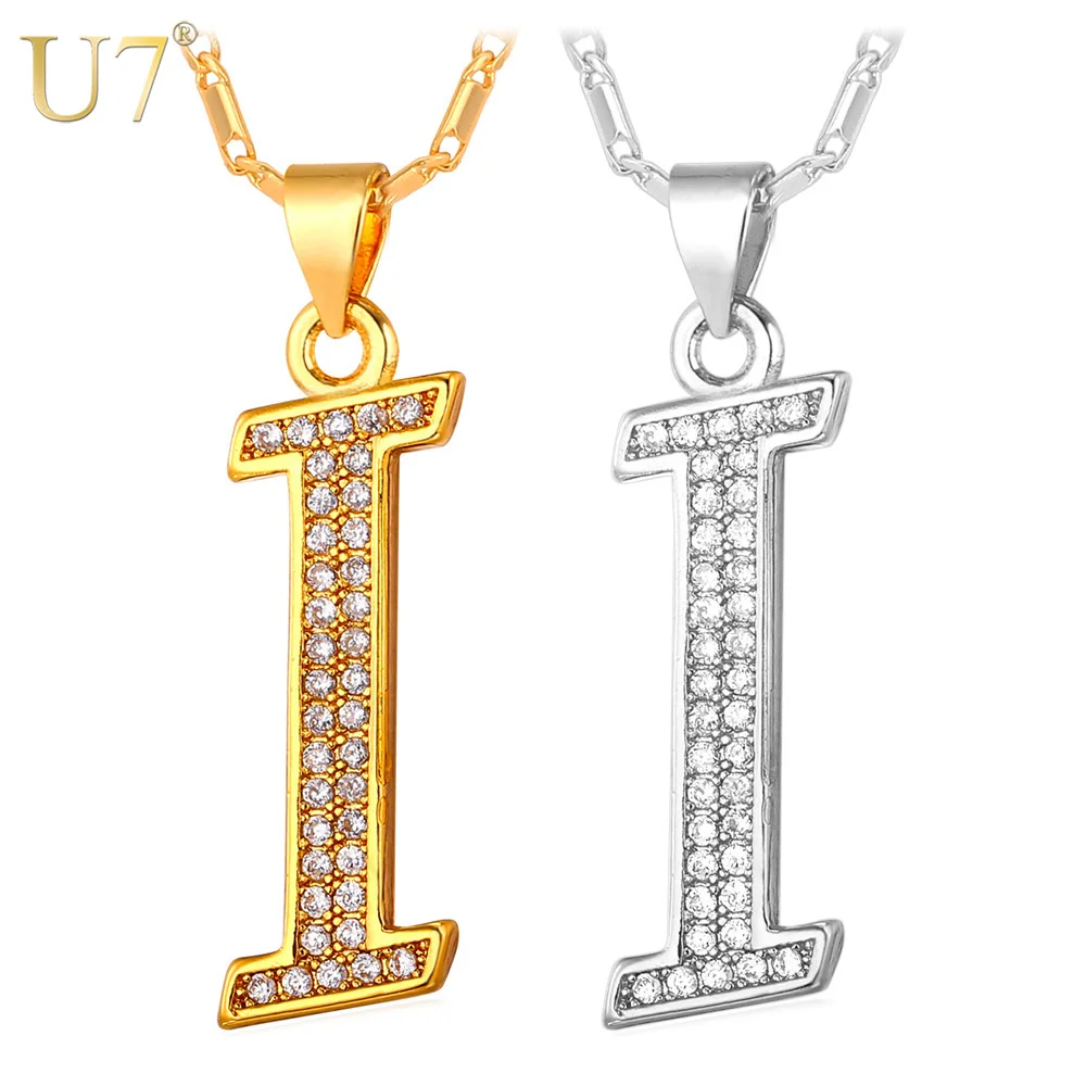 Letter Pendant Charm Gold Color 