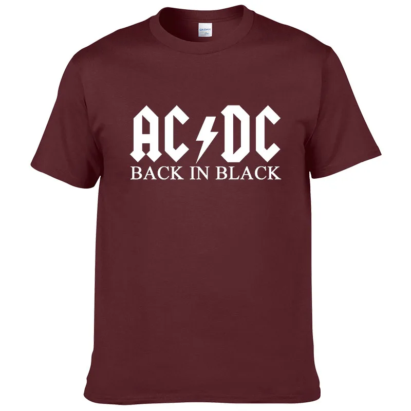 Рок группа AC DC Футболка Мужская Лето хлопок модный бренд ACDC Мужская футболка хип-хоп футболки для фанатов#149 - Цвет: 4