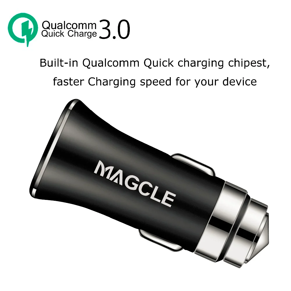 Qualcomm QC3.0 автомобильное зарядное устройство быстрое мобильное зарядное устройство