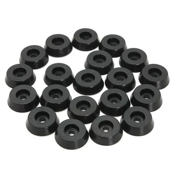 

20pcs Rubber Table Chair Furniture Feet Leg Pads Tile Floor Protectors 18x15x5mm Tool Parts