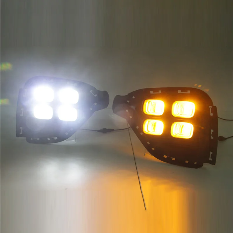 

ShenLao DRL For Hyundai Creta IX25 2017-2018 Driving Daytime Running Light fog lamp Relay LED Daylight style free shipping