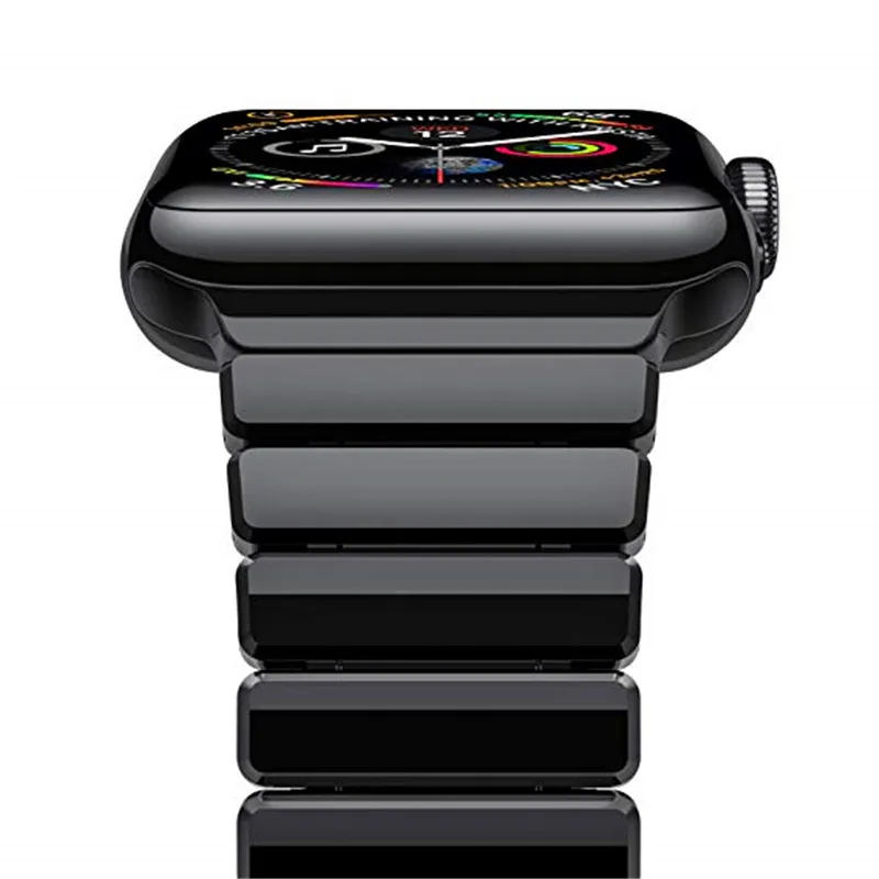 Браслет мужской из нержавеющей стали для Apple Watch band 4 44/40 мм классический деловой