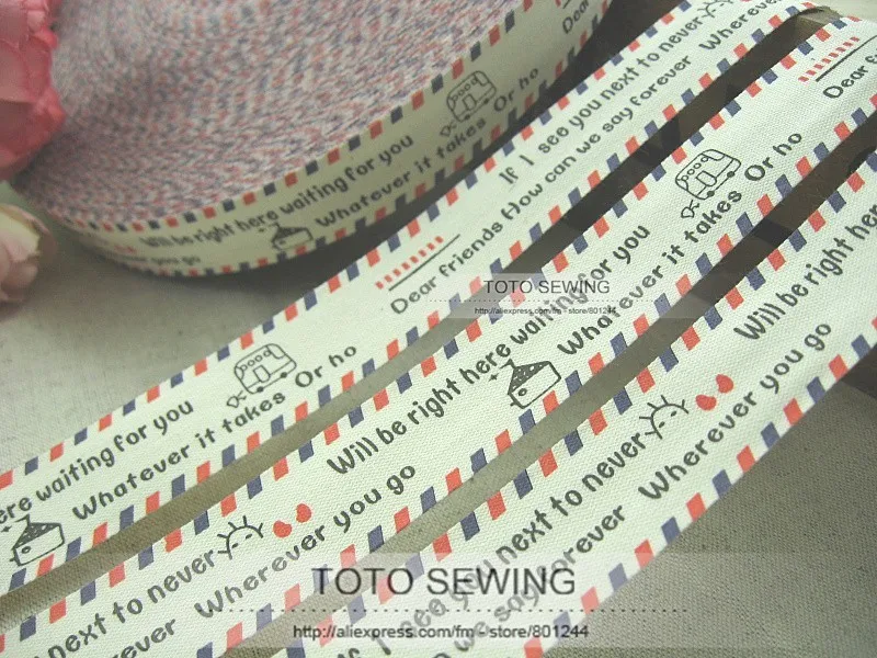 Min.order is$15(mix order),Zakka cotton sewing label,2CM,warm words about friendship pattern,TOTO sewingfree shipping,F001#-17