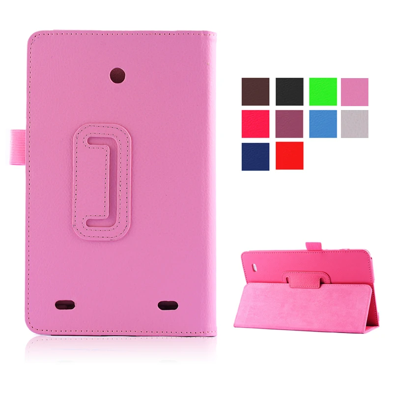 

Case for LG G Pad 8.0 V480, GARUNK Solid Filp Litchi Leather Protective Back Cover for LG Pad V480 8.0 inch Tablet Accessories