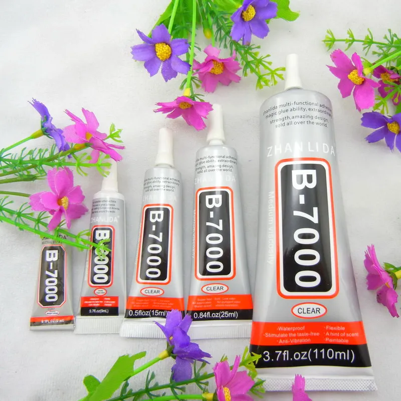 Standard Shipping B7000 3ml 15ml 25ml 110ml Multi-purpose liquid Super Adhesive Glue B-7000 For Rhinestones Pearls Diy Tool | Дом и сад