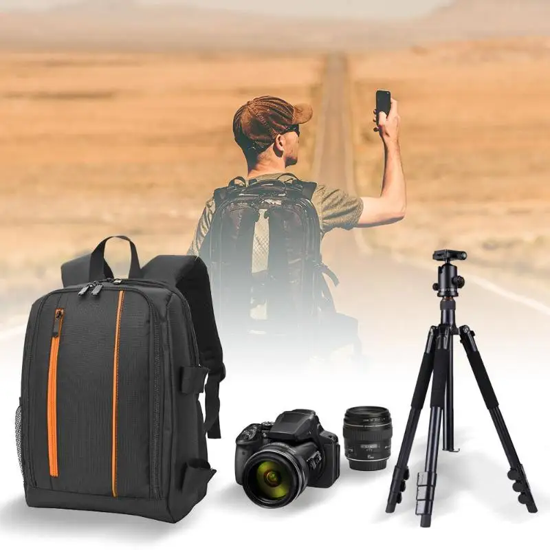 

Waterproof Functional DSLR Backpack Camera Video Bag Scratch-proof Camera Computer Shoulder Bag S for Nikon Canon Camera Bag