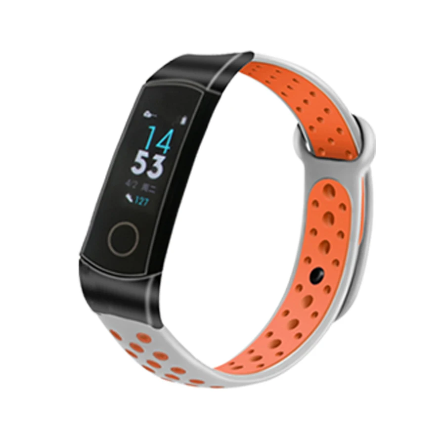 Ремешок для умного браслета Honor Band 4 спортивный браслет двухцветный наручный