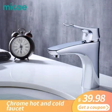 Micoe New Basin Faucet Bathroom Basin Taps Basin Mixer Waterfall Bathroom Chrome Cold And Hot Water Tap Deck Mounted H-HC215 Micoe New Basin Faucet Bathroom Basin Taps Basin Mixer Waterfall Bathroom Chrome Cold And Hot Water Tap Deck Mounted H-HC215