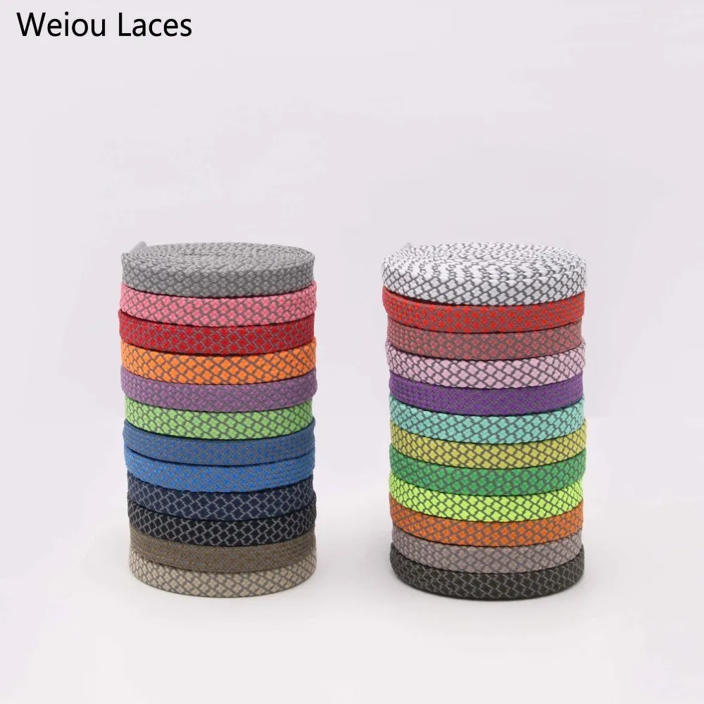 Weiou 7mm Flat 3M Shoelaces Visible Athletic Safety Reflective Shoe Laces For Running Shoes Sneakers Bootlaces Bootlaces Custom