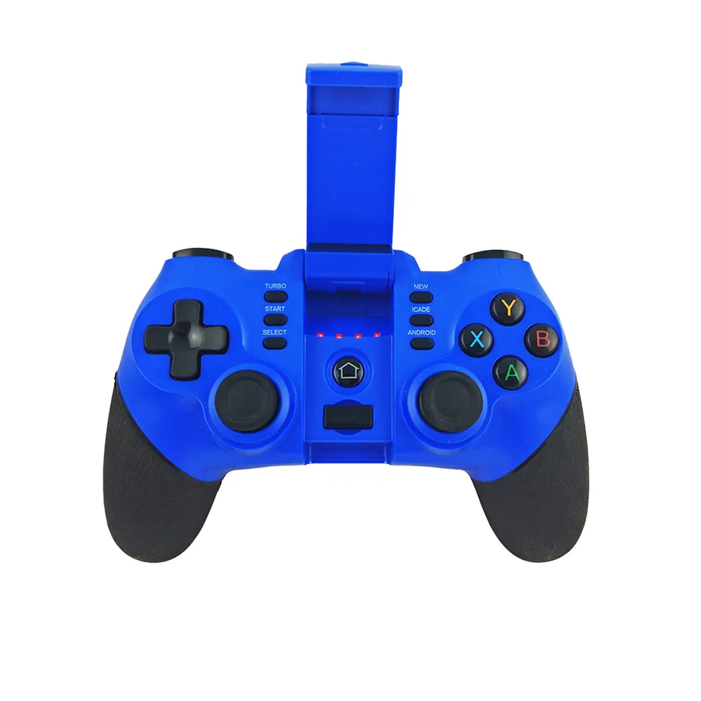 Bluetooth Gamepad Game Controller Joypad Direct Play PUBG iOS/Android Universal Mobile Gaming Trigger L1R1 Button Game Shooter - Цвет: Blue