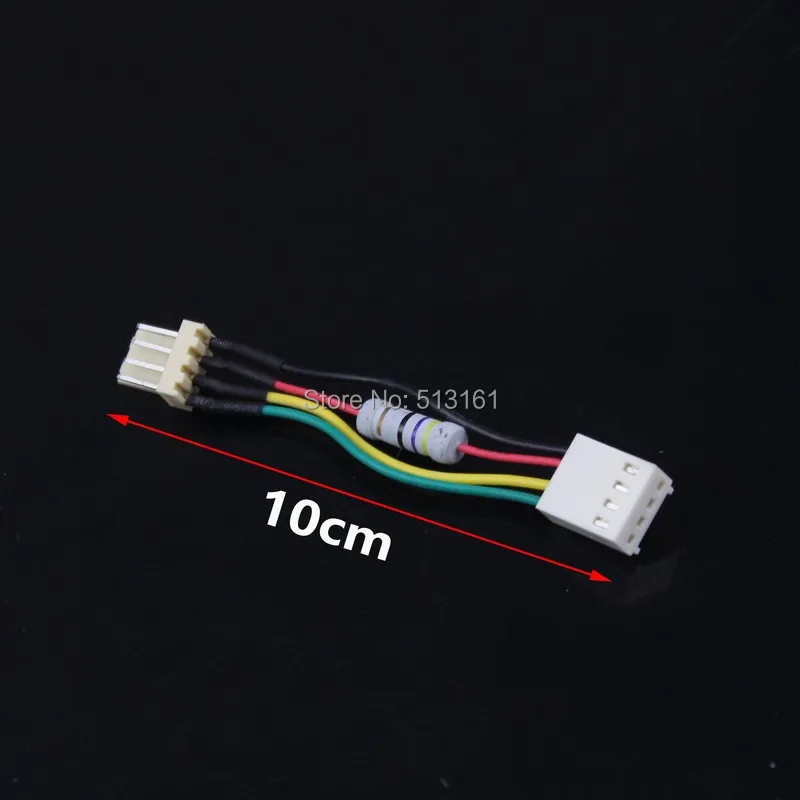 20 шт. вентилятор резистор кабель 4-контактный разъем для 4Pin/3Pin ПК Мощность Удлинительный кабель провод для охлаждающими вентиляторами