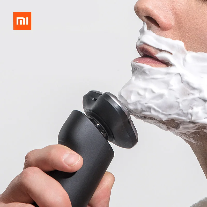 

Xiaomi Mijia 360 Degree Float Shaving Electric Shaver 3D floating three razor head IPX7 Waterproof Dicyclic knife 2018 New